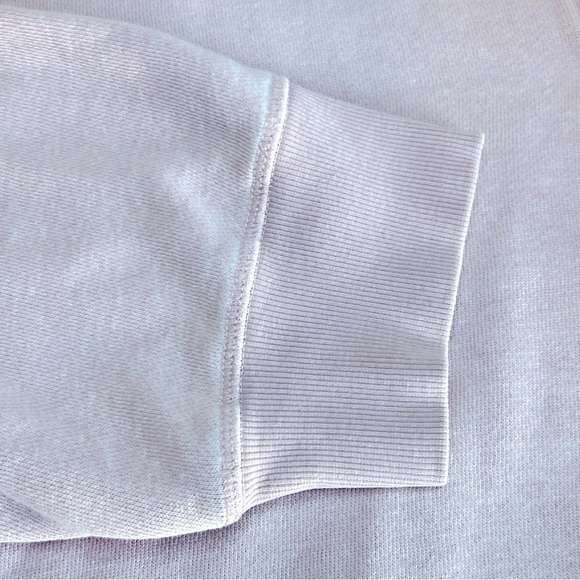 PINK Victoria's Secret Women Sweatshirt Large Pink Campus Collar Cropped - Picture 7 of 7